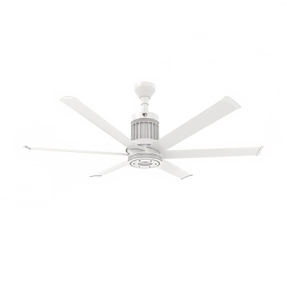 541-MKI61061906A729I 72" i6 Outdoor Ceiling Fan w/ 6" Downrod, White