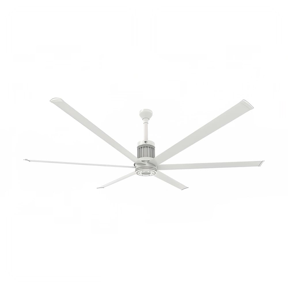541-MKI61081806A729I 96" i6 Indoor Ceiling Fan w/ 12" Downrod, White