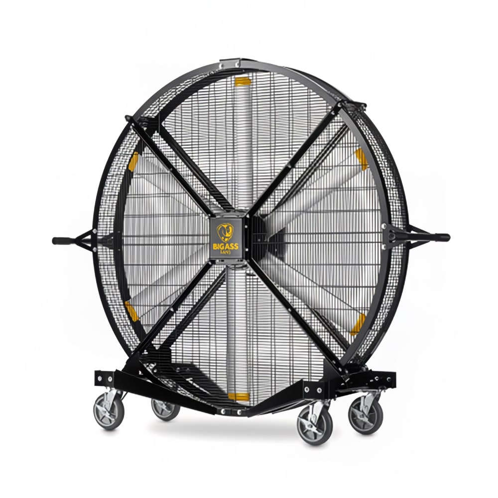 541-FBJ10601 6 1/2' Black Jack Portable Fan - Black, 200-250v