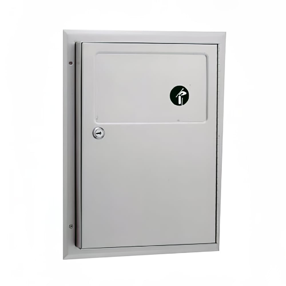 016-B354 Classic Series Partition Mounted Sanitary Napkin Disposal Unit