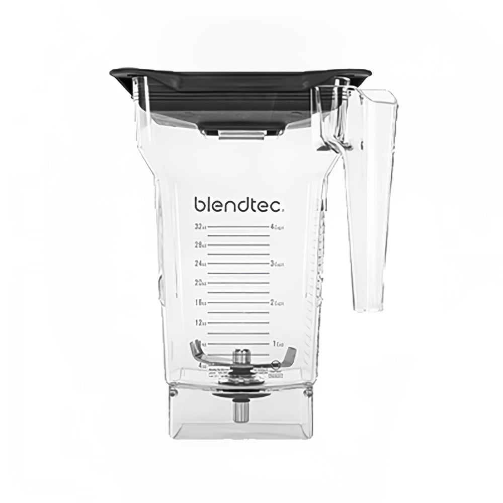 Blendtec 40-710-02 75 oz FourSide™ Jar w/ Black Soft Lid & 3" Wingtip Blade - Tritan, Clear