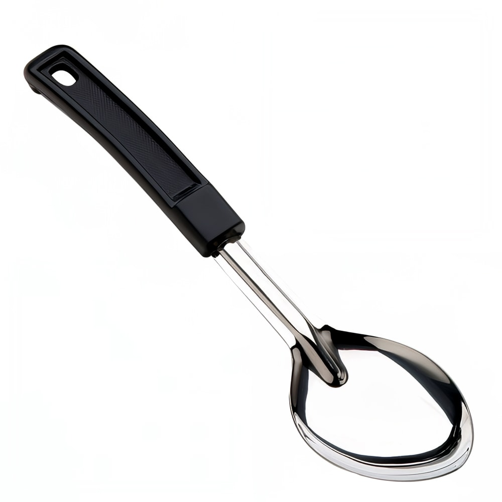 158-5750 Stainless Steel Serving Spoon, Plastic Handle 11" Solid