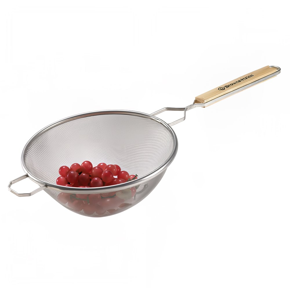 158-9092 Strainer, Fine Single Mesh, 4" Bowl, 5 1/2"L Handle, Pan Hook