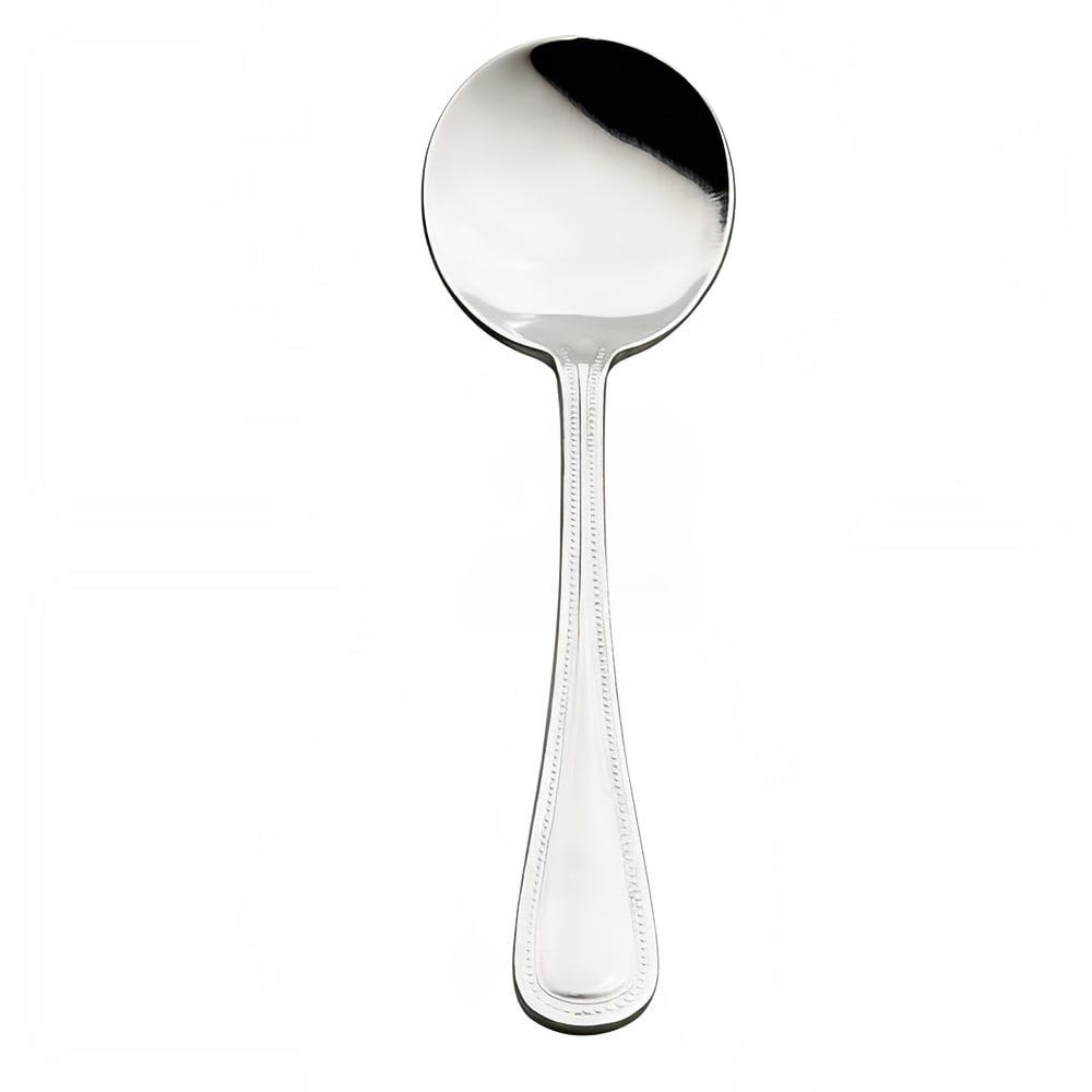 158-502917 6 2/7" Bouillon Spoon with 18/0 Stainless Grade, Contour Pattern