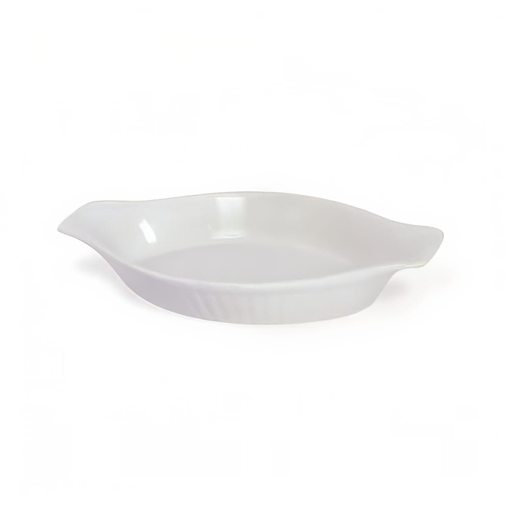 158-564013 12 oz. Porcelain, Oval, Lasagna Baking Dish, White