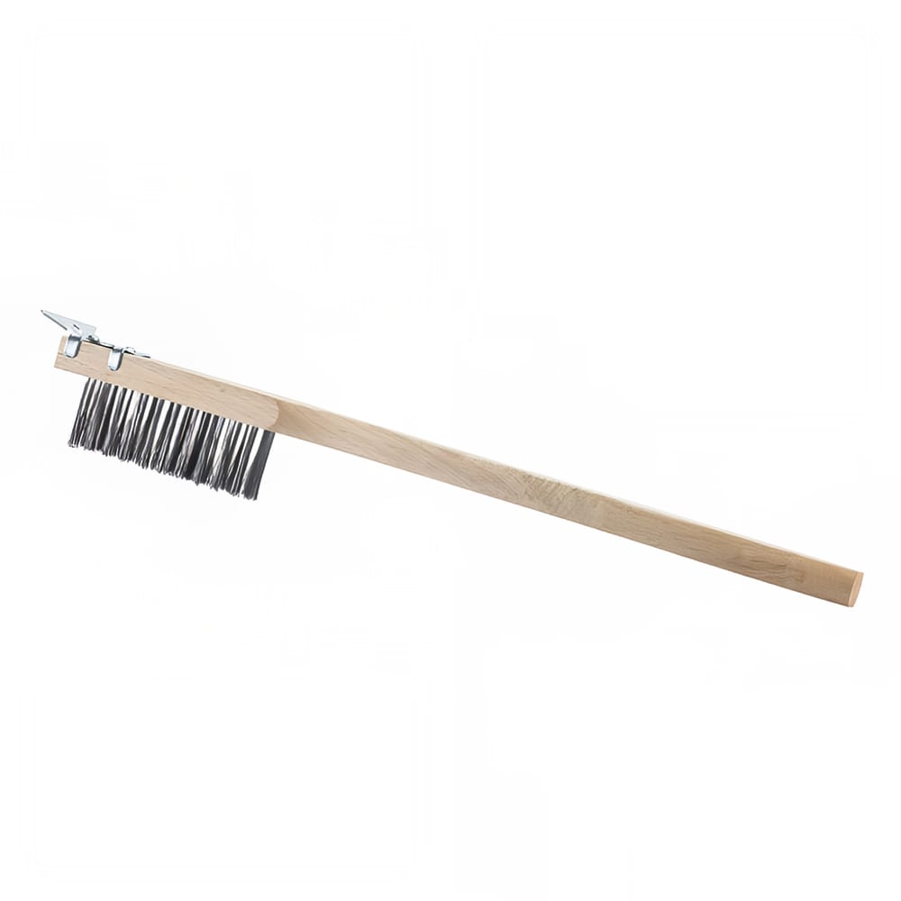 158-574267 Wire Brush With Scraper, Long Handle