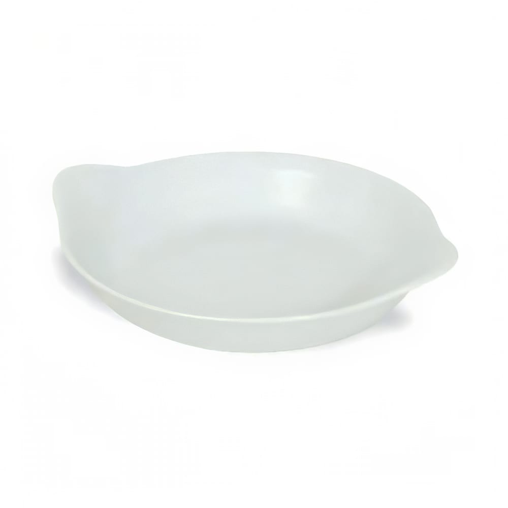 Browne 564010W 10 oz. Round, Porcelain Au Gratin Dish, White