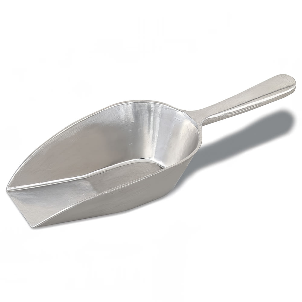 158-574255 24 oz Kitchen Scoop, Flat Bottom, Aluminum