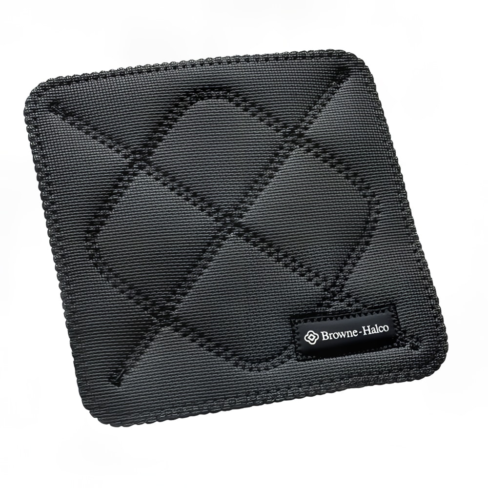 158-5436502 10" x 10" KitchenGrips® Black Neoprene Pot Holder