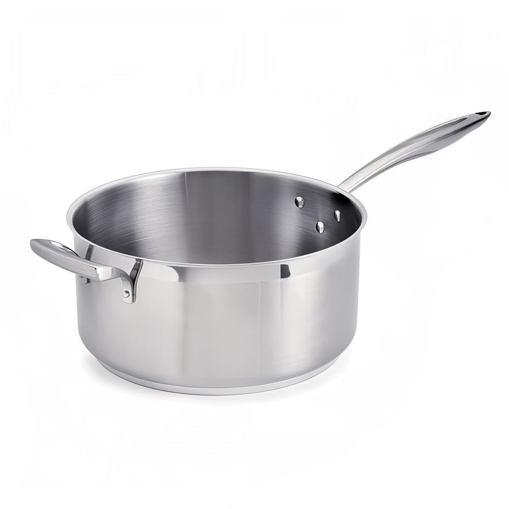 158-5724166 8 qt Stainless Steel Saucepan w/ Hollow Metal Handle