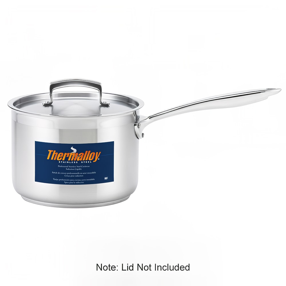 158-5724033 3 1/2 qt Stainless Steel Saucepan w/ Hollow Metal Handle