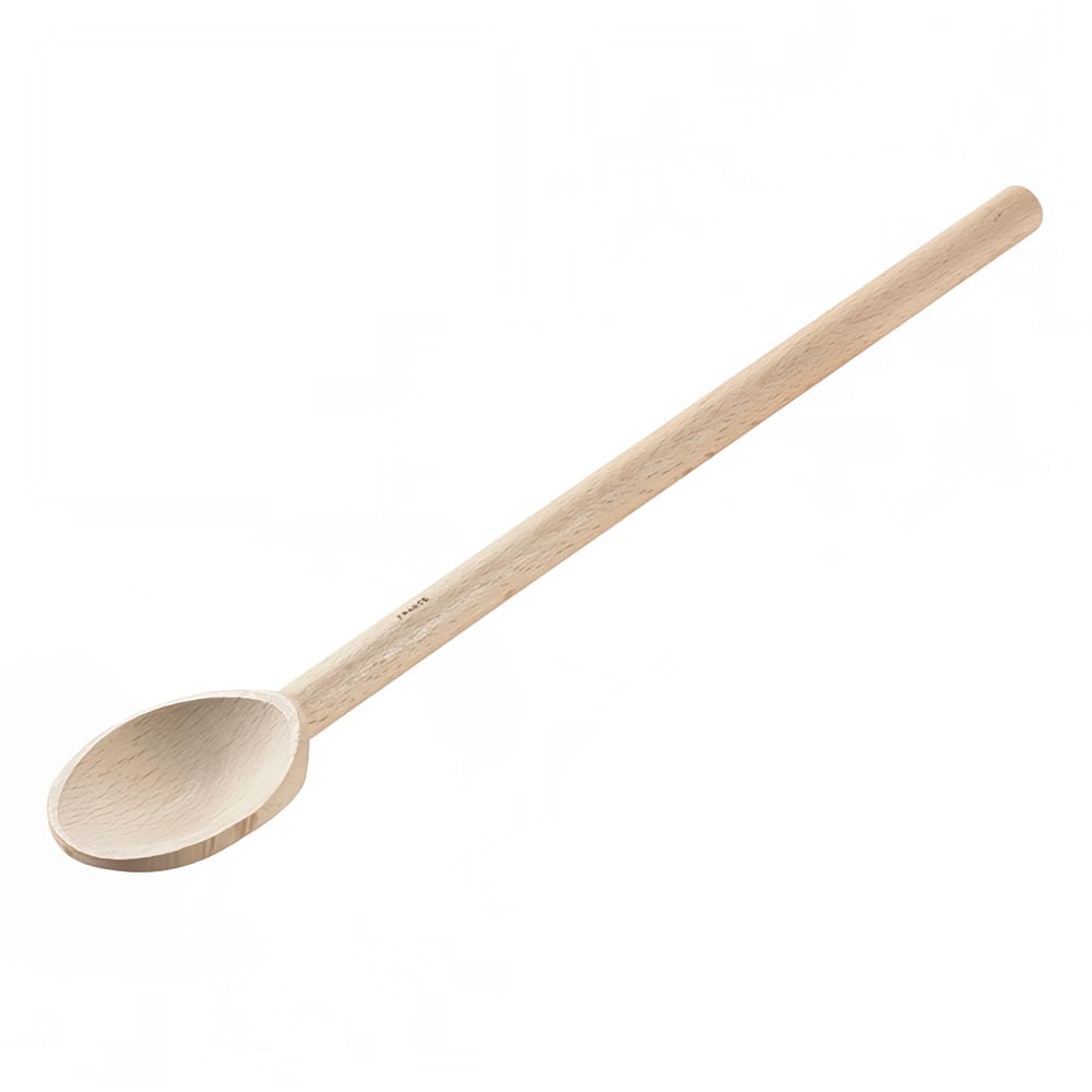 158-744566 Wood Spoon, 16 in, Heavy Duty, Alpine Beechwood w/ Wax Finish