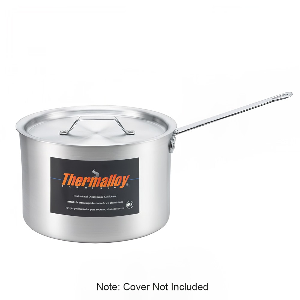 158-5814502 2 1/2 qt Aluminum Saucepan w/ Solid Metal Handle