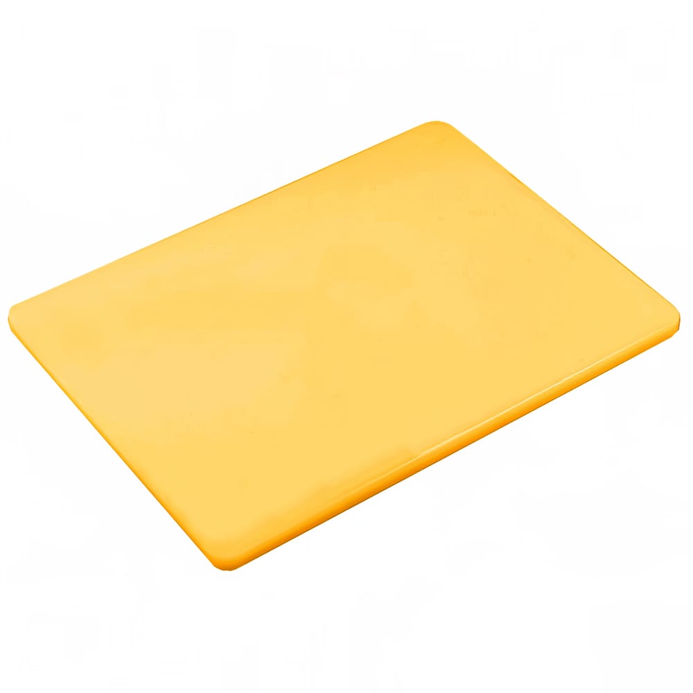 158-PER1824MY Cutting Board w/ Non Skid Surface, Medium Density, 18 x 24 x 1/2", Yellow