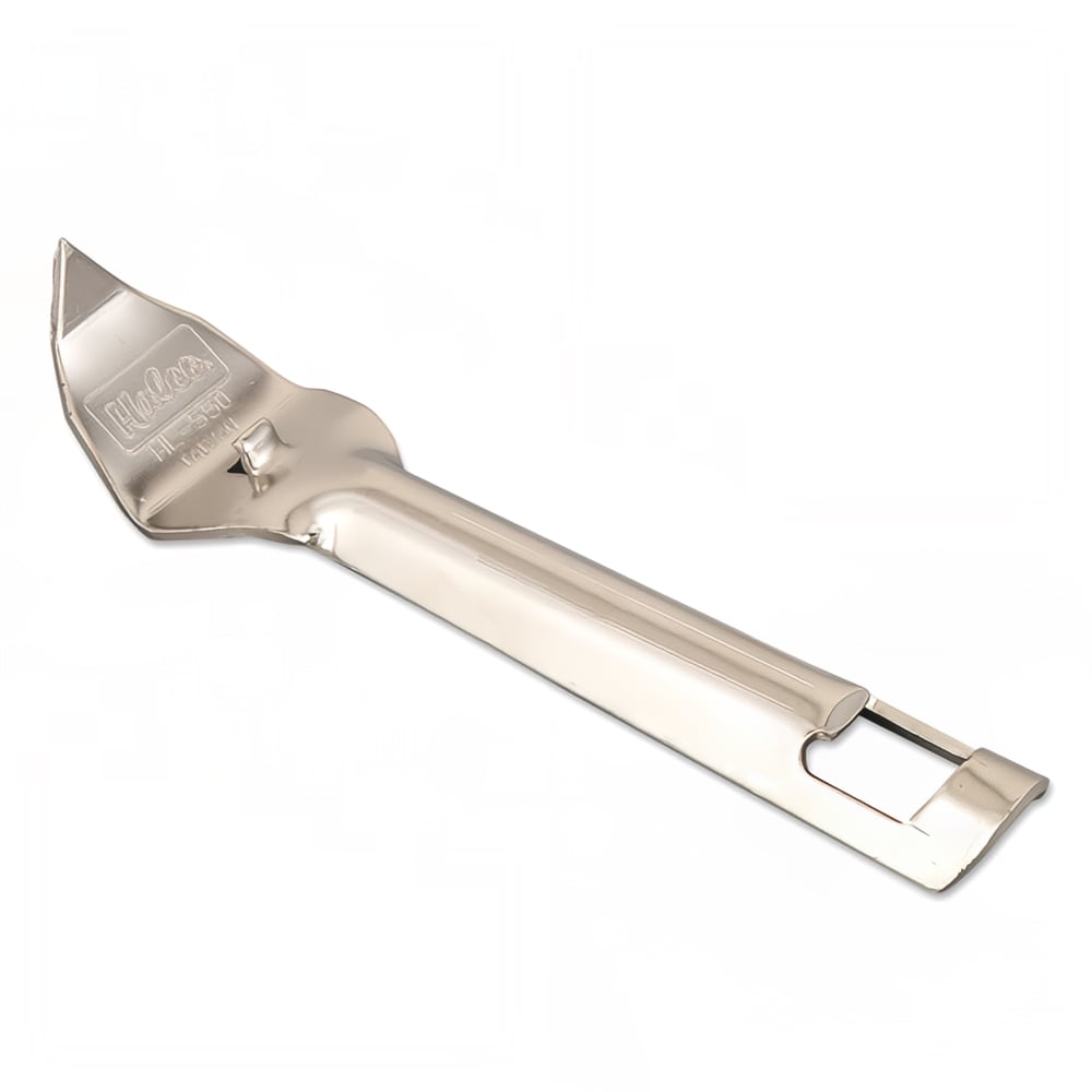 158-HL550 7" Bottle Opener/Can Punch, Nickel Plated Steel