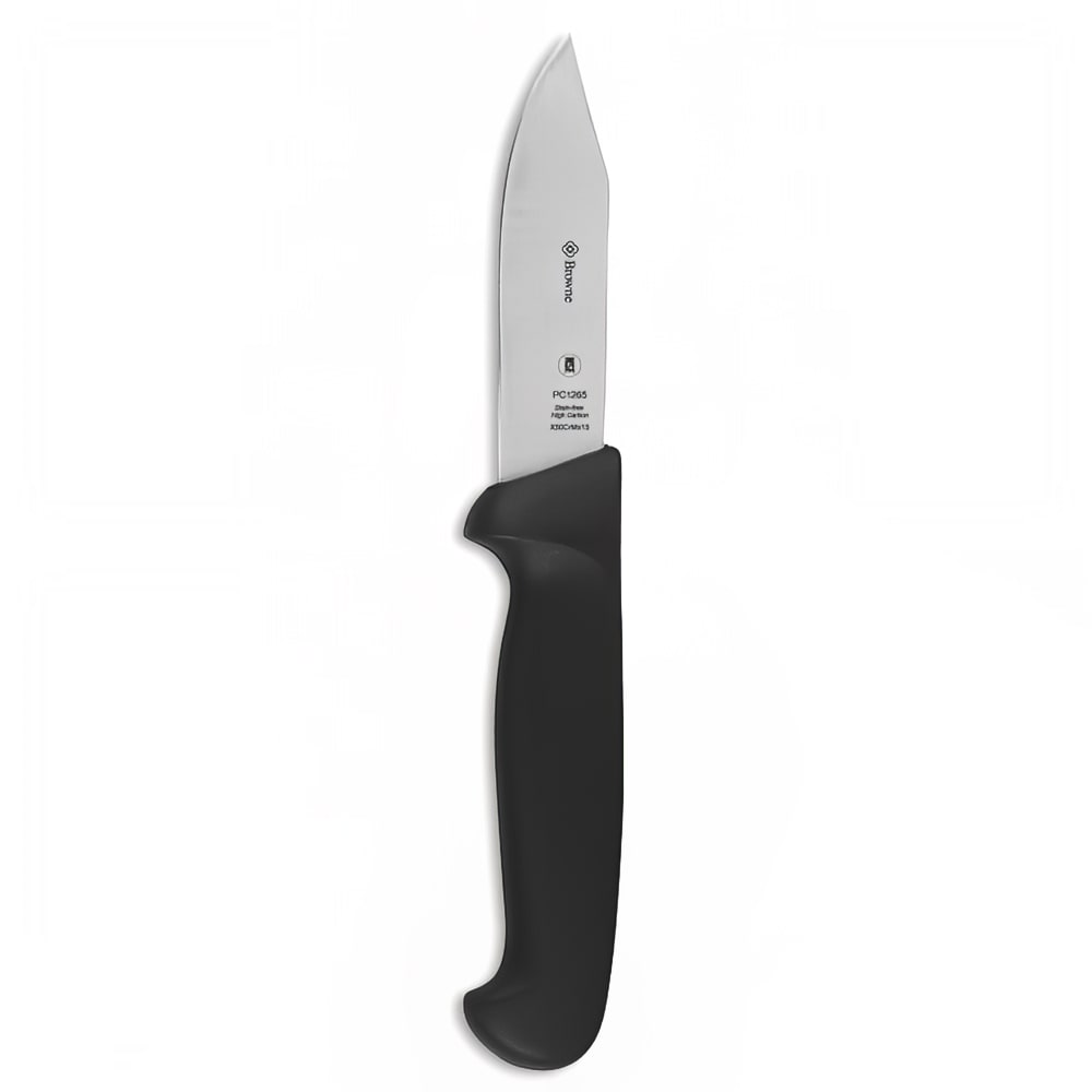 158-PC12625 Paring Knife, 3" Molybdenum Stainless Blade, ABS Black Plastic Handle