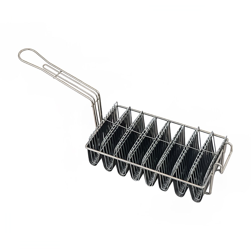 158-TB8M Taco Fryer Basket w/ 8 Shell Capacity