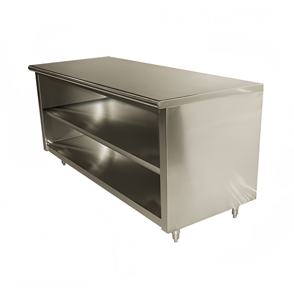 Advance Tabco EEB-SS-245-X 60" Dish Cabinet w/ Open Base, 24"D