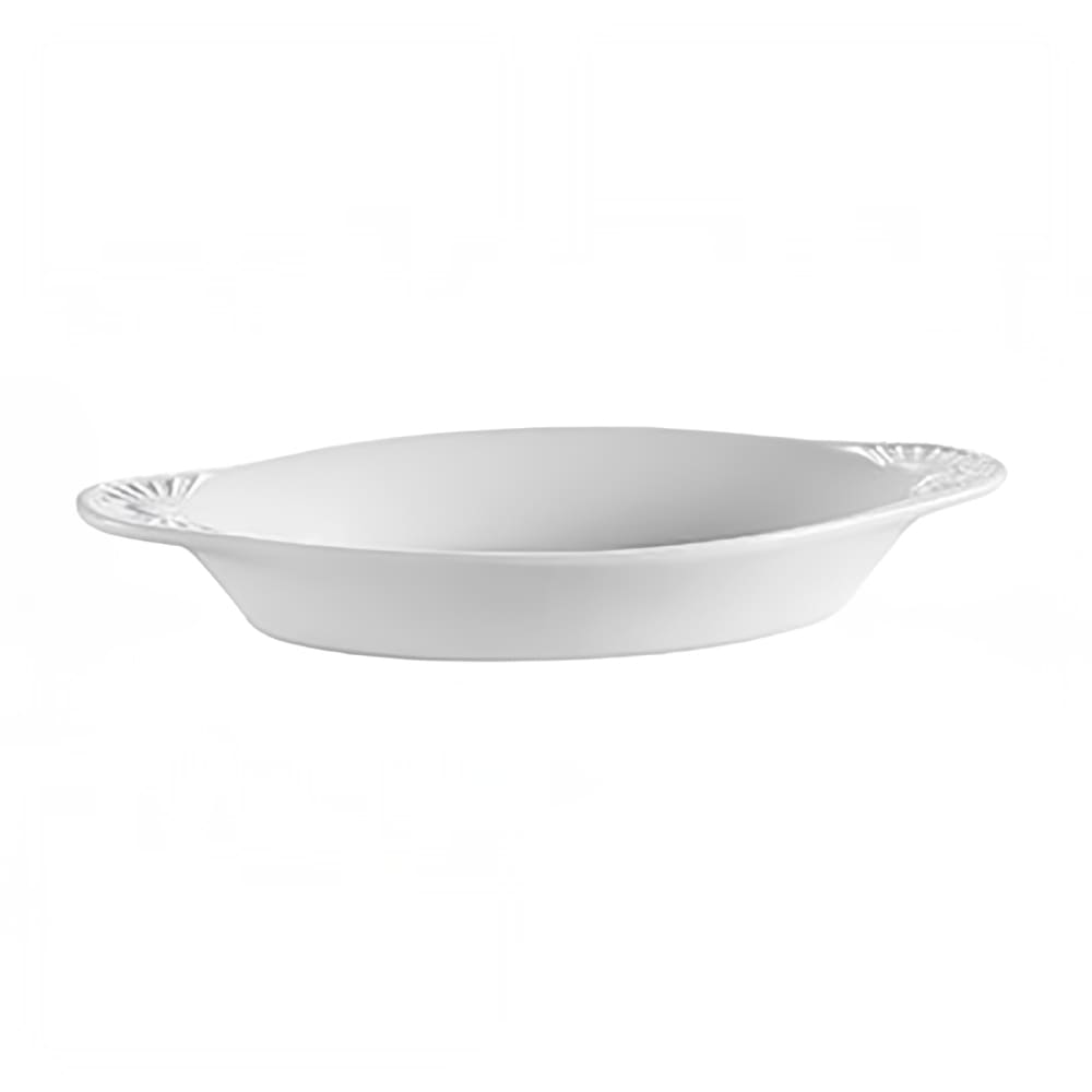 130-COA8W 8 oz. Oval, Ceramic Welsh Rarebit, White
