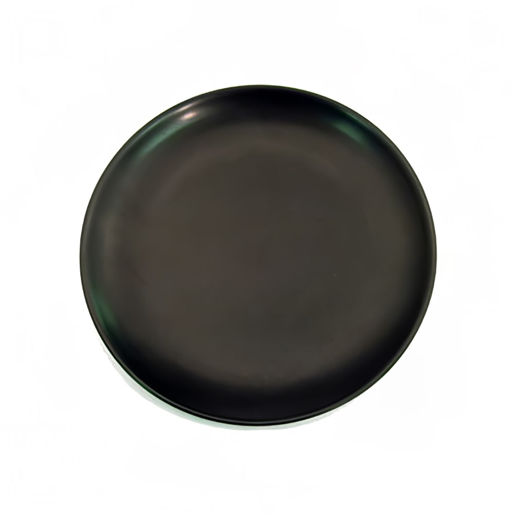 CAC 666-21-BLK 12" Japanese Style Coupe Dinner Plate - Ceramic, Black