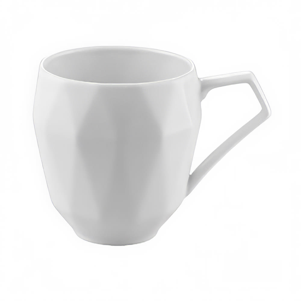 CAC ART-17 13 oz Art Deco Mug - Porcelain, Bone White