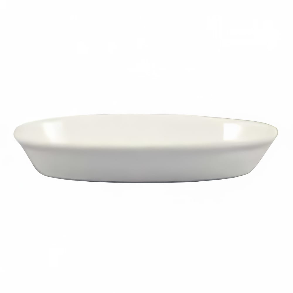 CAC BKW-2 8 oz. Oval, Porcelain Baking Dish, White