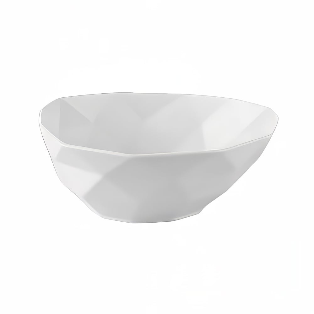 CAC ART-B7 26 oz Art Deco Soup/Salad Bowl - Porcelain, Bone White