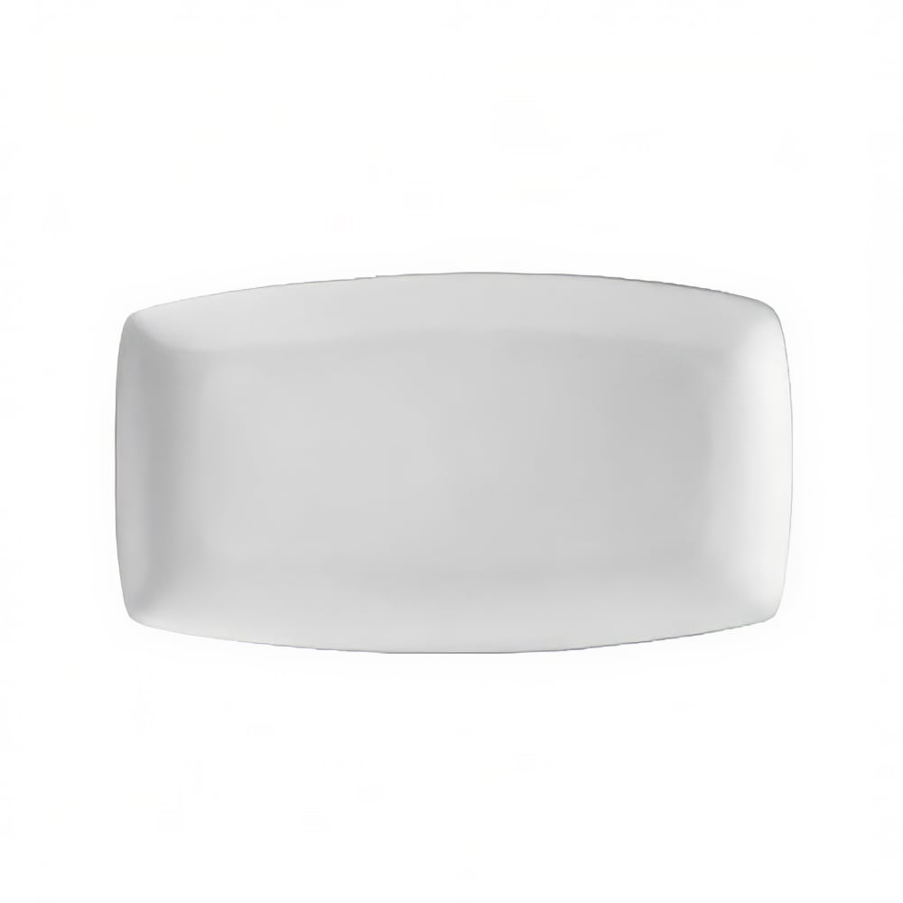 CAC COP-314 Rectangular Platter - 13 3/4" x 7 3/4", Porcelain, New Bone White