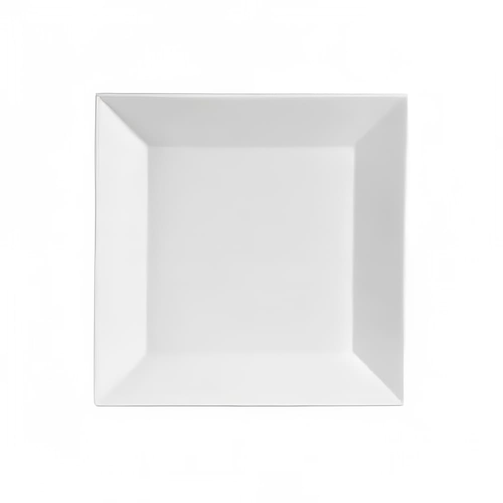 CAC KSE8 8" Kingsquare Square Salad Plate - Porcelain, Super White