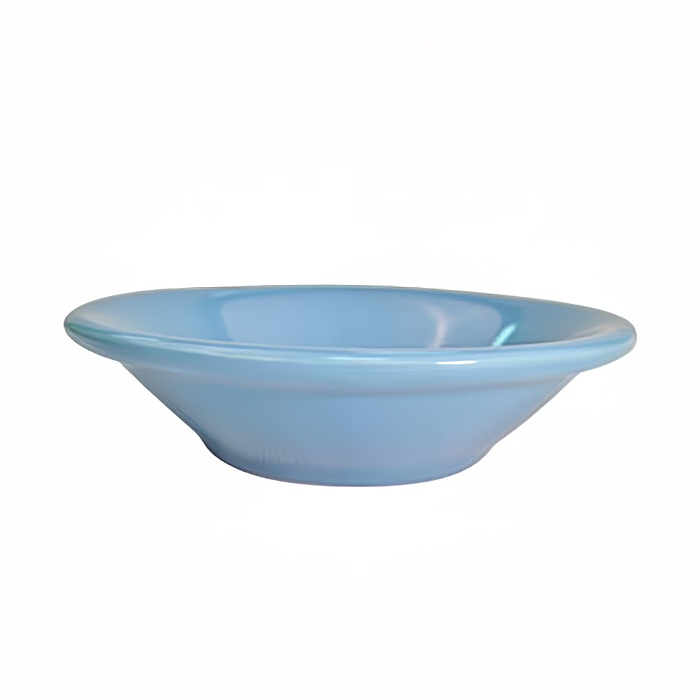 CAC LV-11-LBU Light Blue Rolled Edge Fruit Dish, Las Vegas, Round