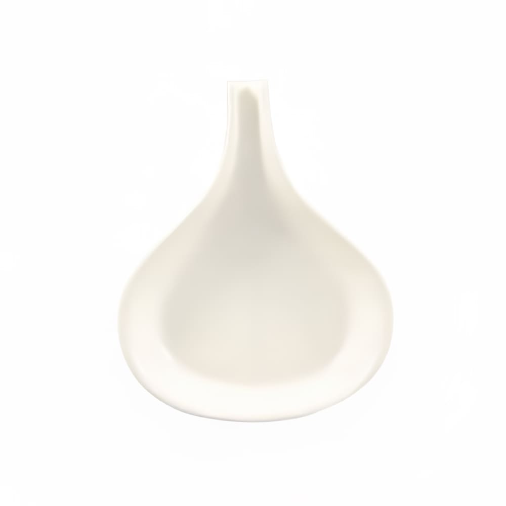 CAC FP-12-W White Coupe/Sheer Fry Pan Server, Festiware, Pear-Shaped