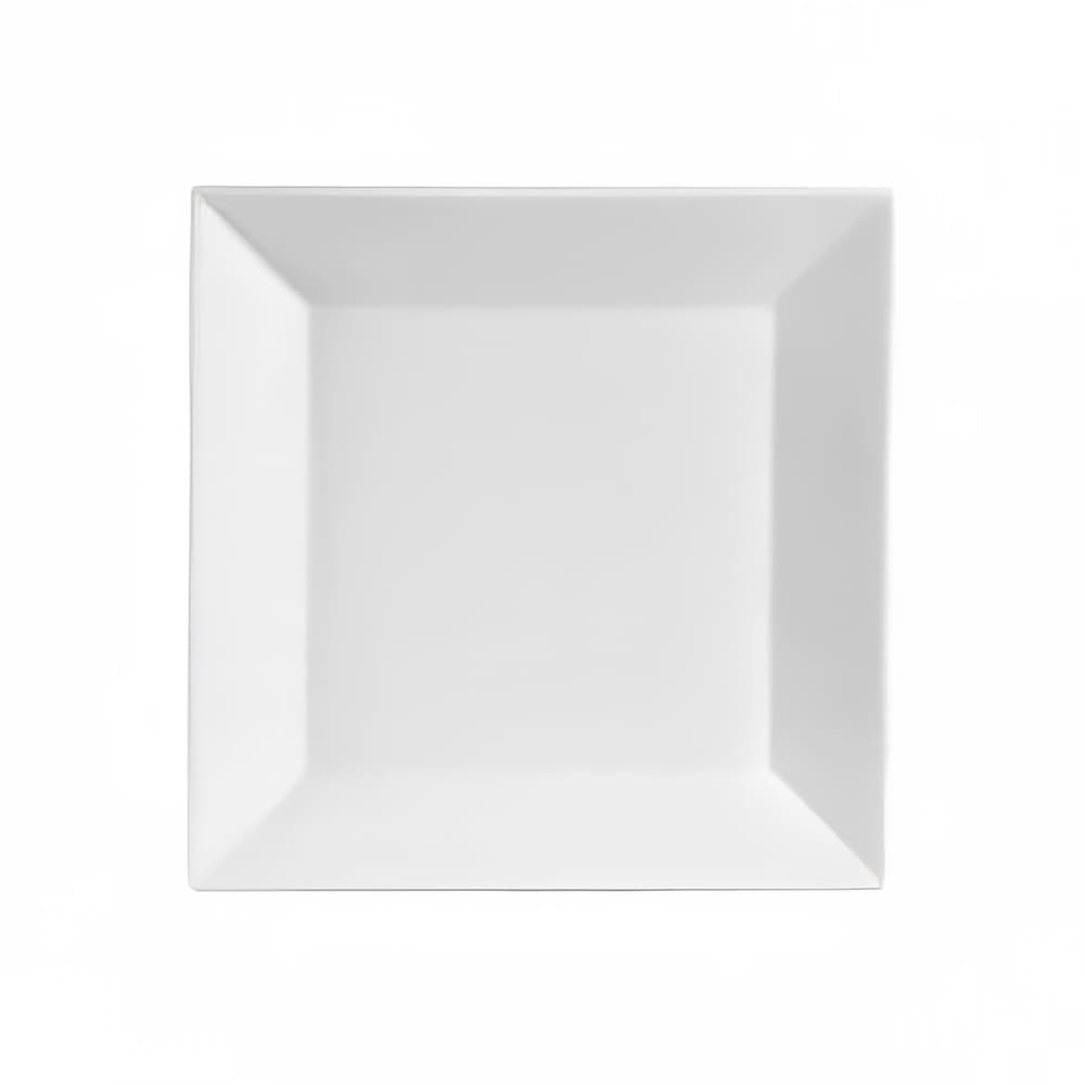 CAC KSE7 7" Kingsquare Square Salad Plate - Porcelain, Super White