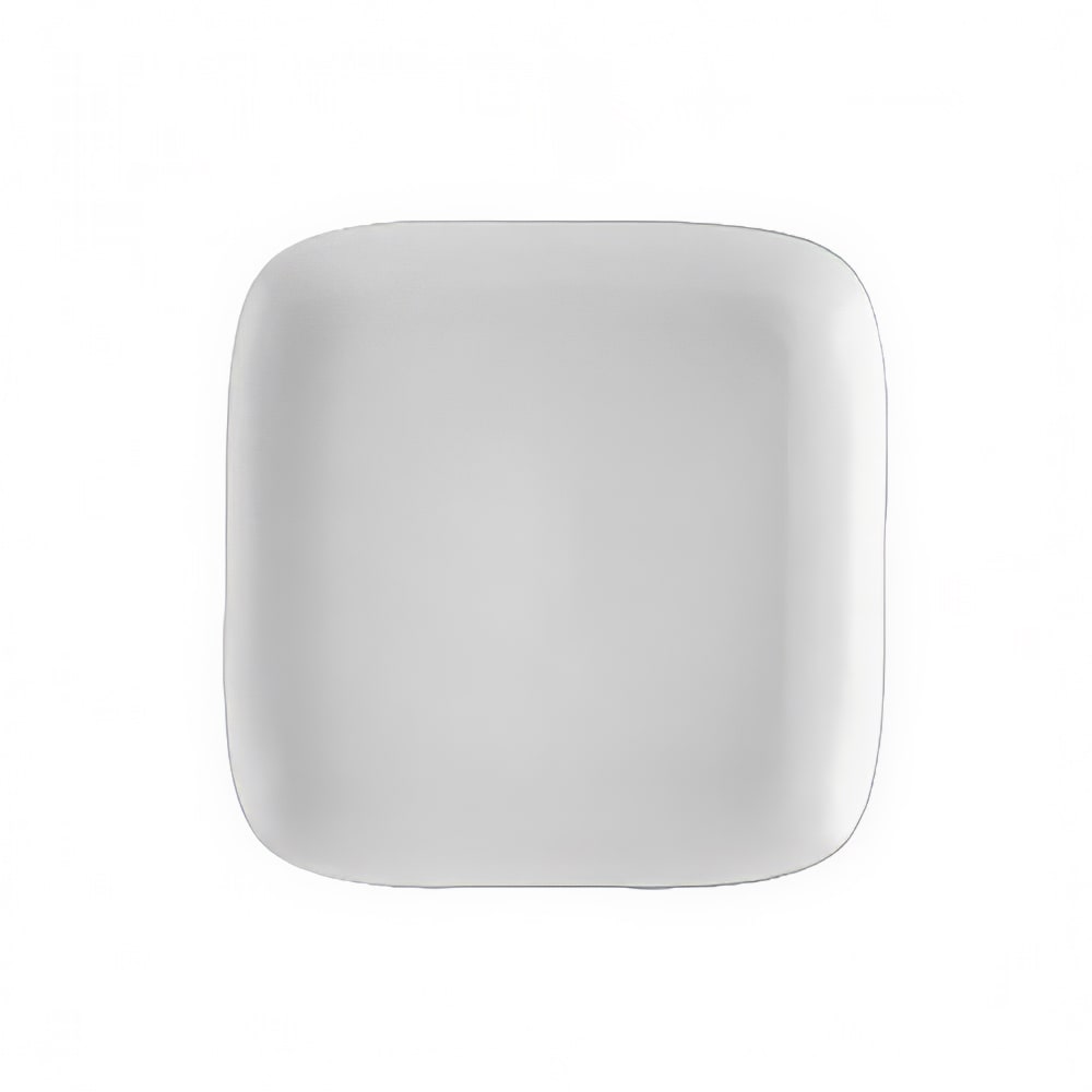 CAC OXF-C6 6 1/2" Square Oxford Plate - Porcelain, New Bone White