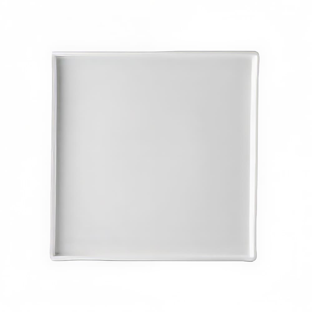 130-PLC16 10 1/2" Square Palace Plate - Porcelain, Bone White