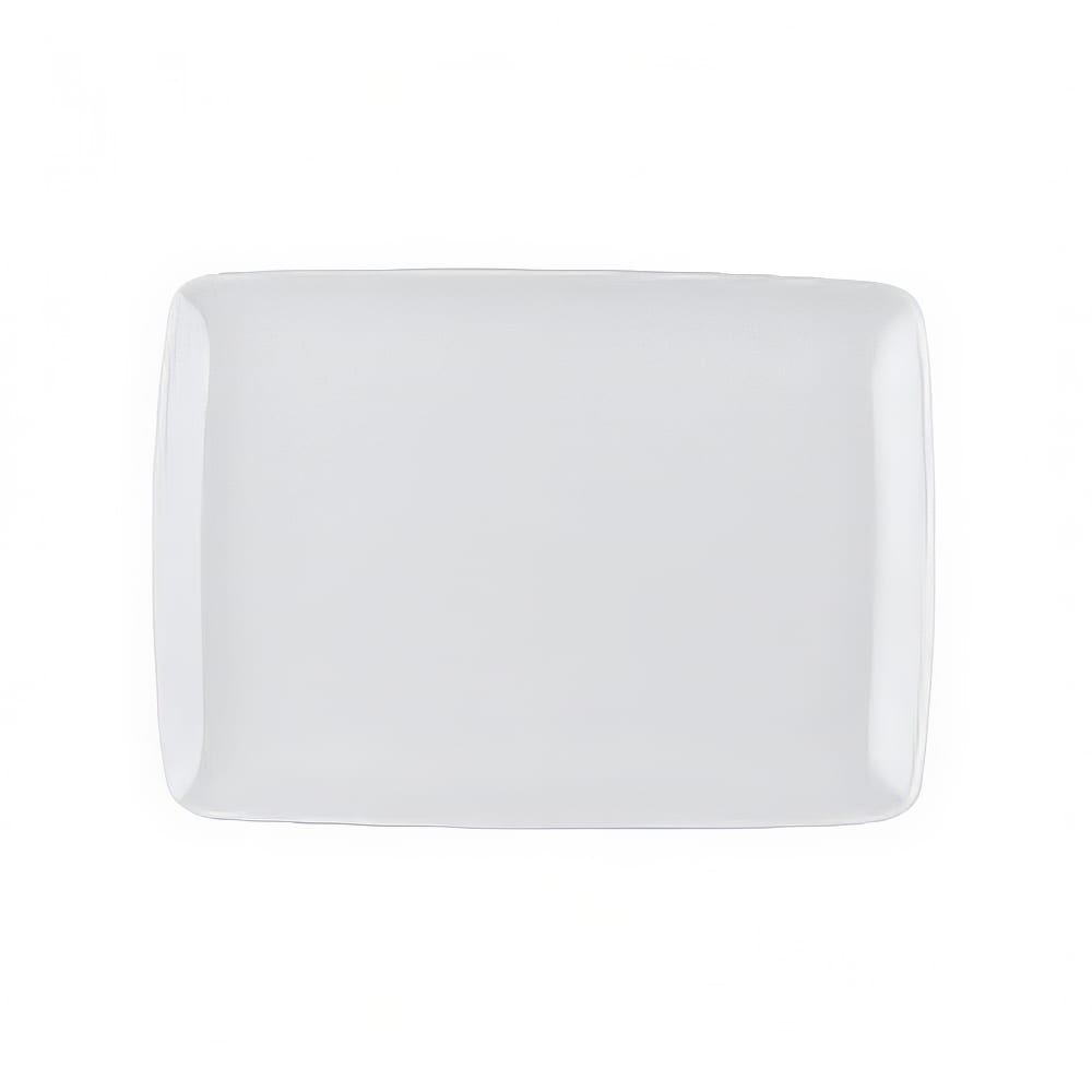 130-OXFW13 Rectangular Oxford Platter - 11 5/8" x 8 1/4", Porcelain, Super White