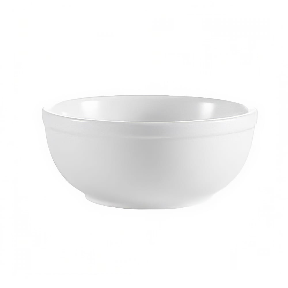 130-RCN24 10 oz Round Clinton Nappie Bowl - Porcelain, Super White