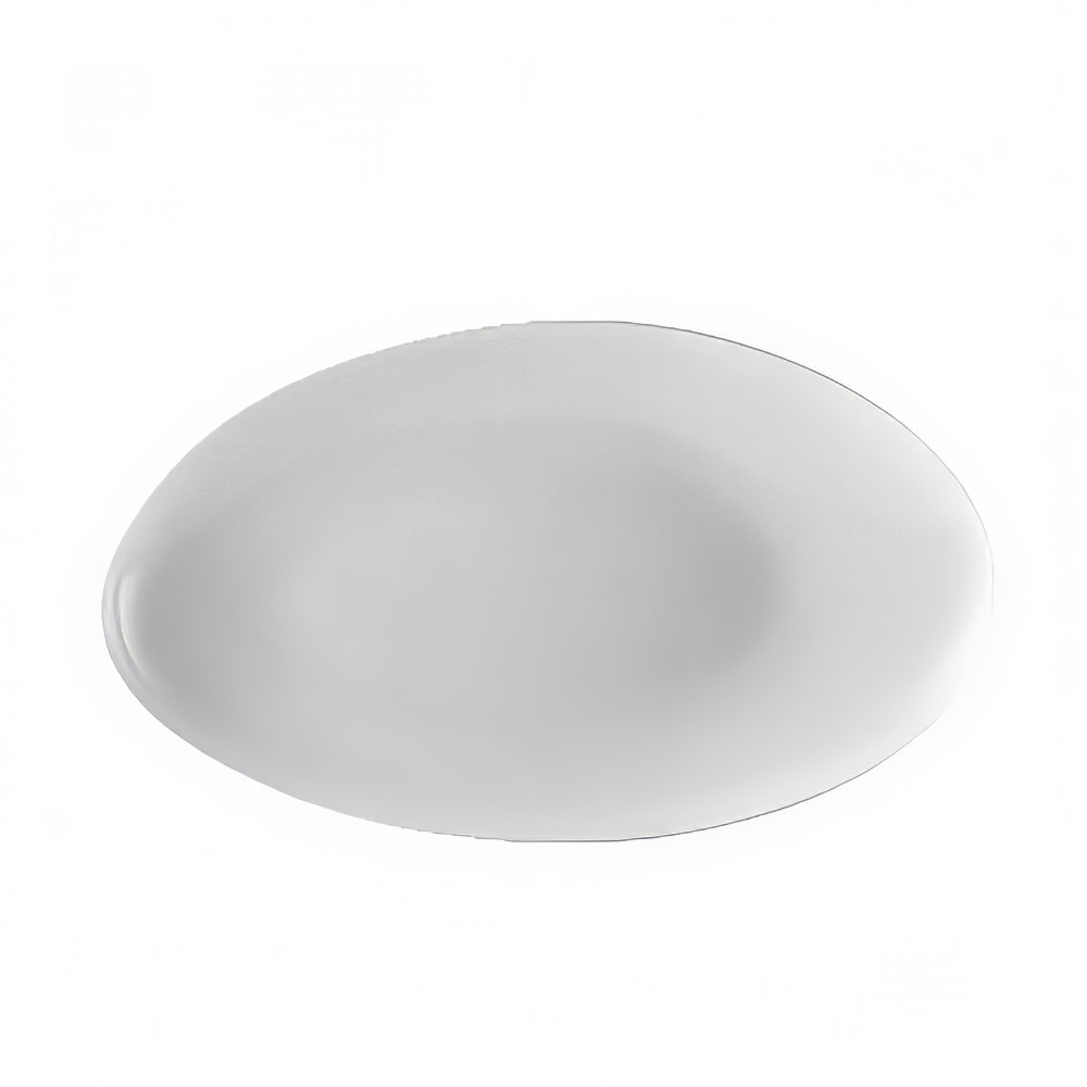 CAC RCN-EP34 Egg Shaped Platter - 8" x 4 1/2", Porcelain, Super White