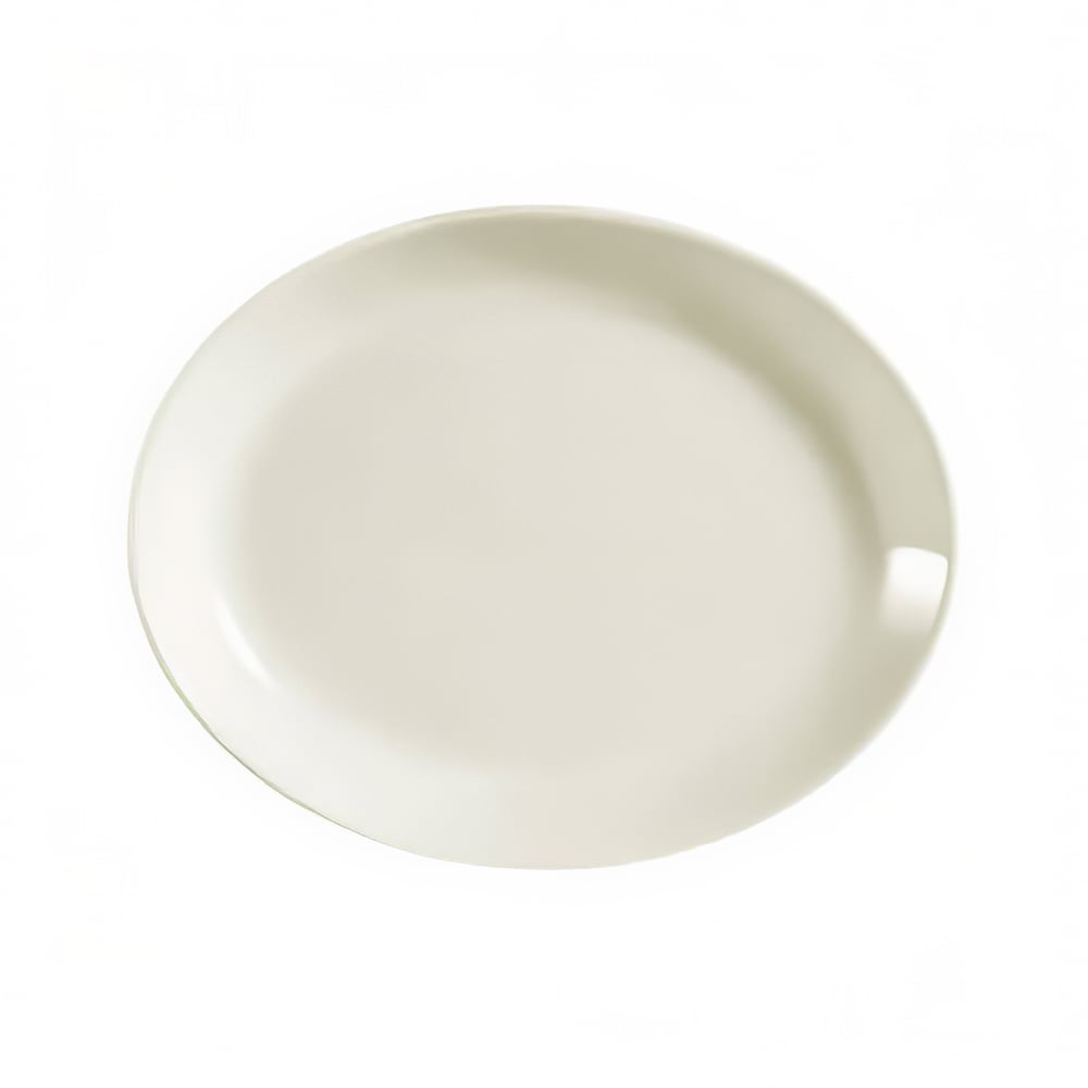 130-REC14C 12 3/4" x 10 1/4" Oval American White Coupe/Sheer Platter, REC