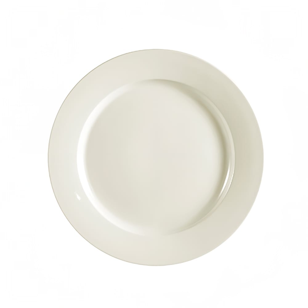 CAC REC-16 American White Rolled Edge Dinner Plate, REC, Round