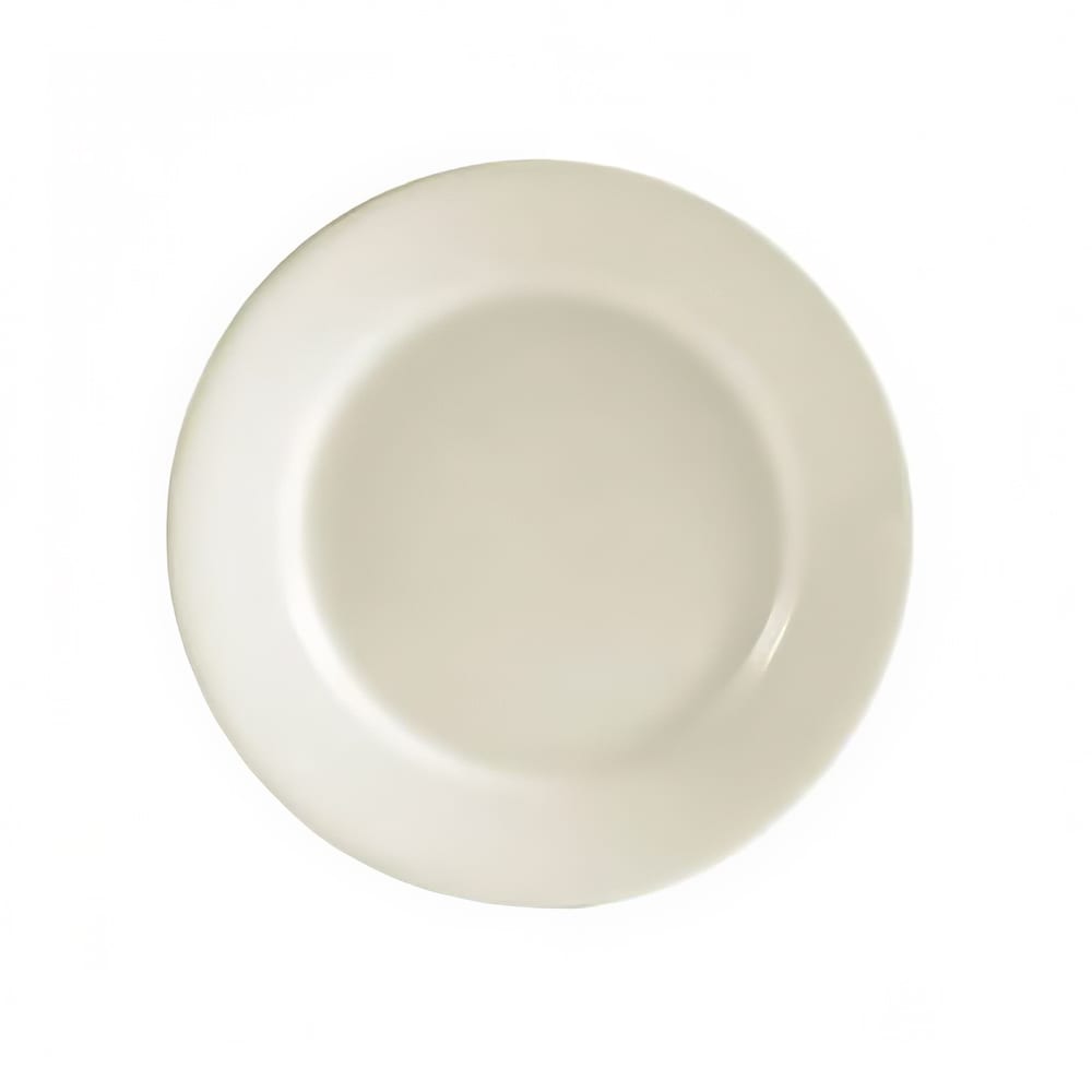 CAC REC-7 American White Rolled Edge Salad Plate, REC, Round