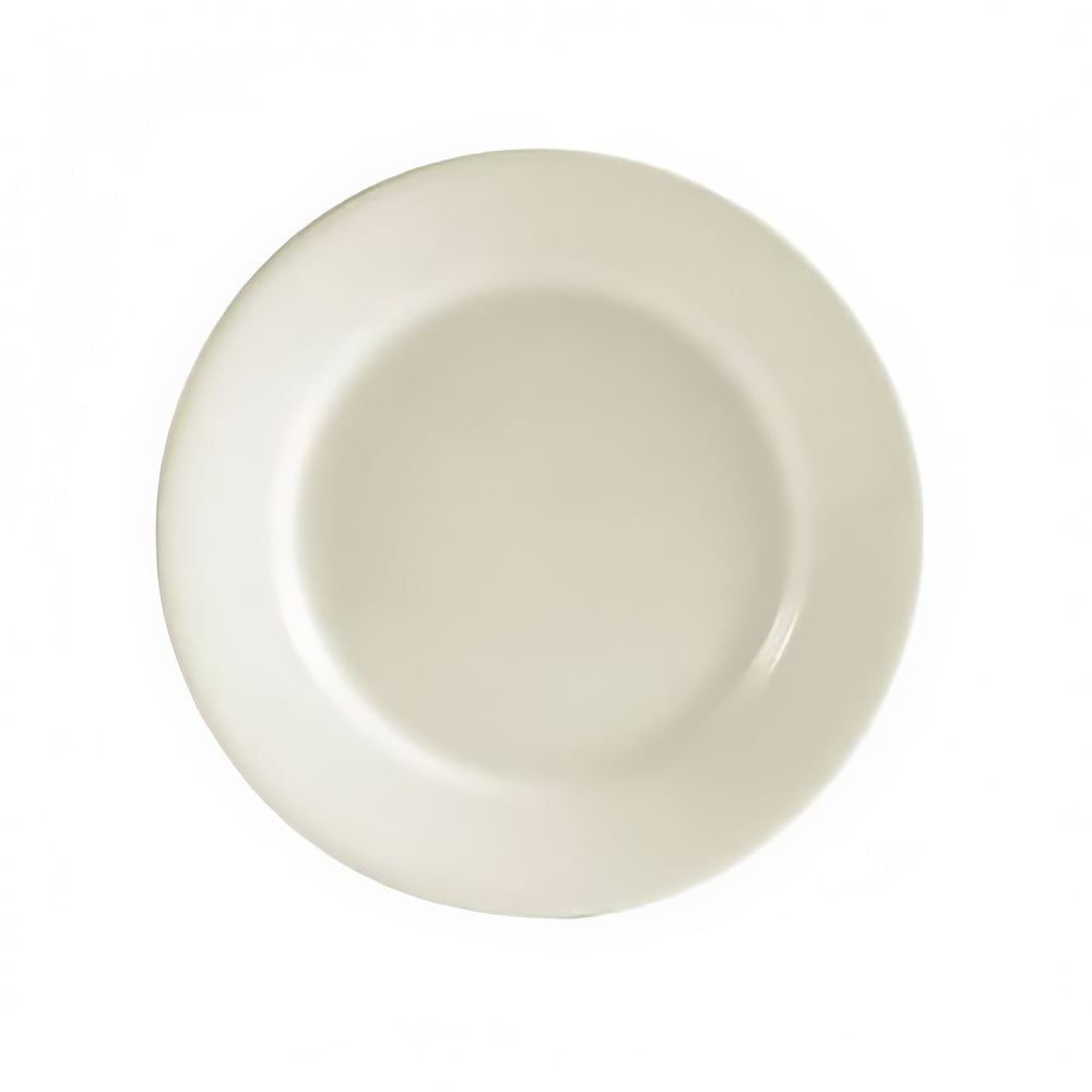 CAC REC-9 American White Rolled Edge Dinner Plate, REC, Round