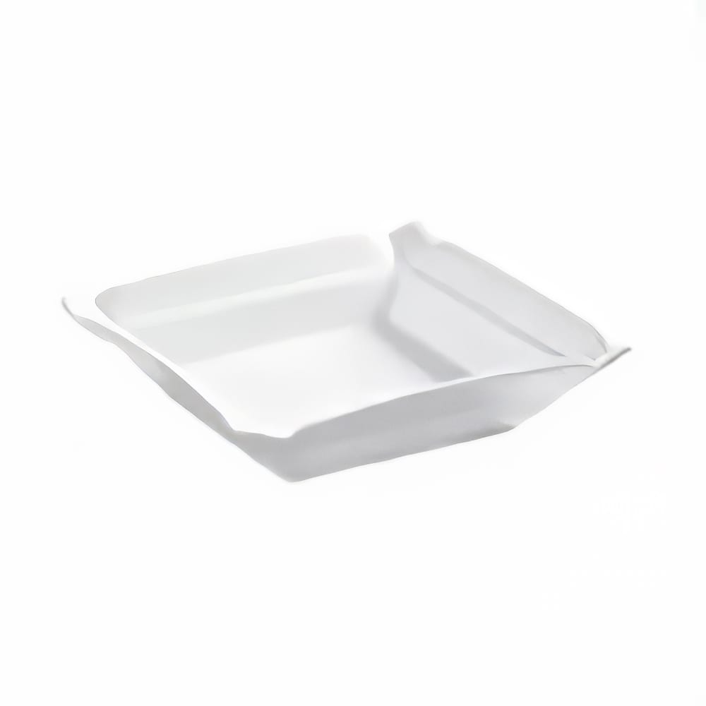 CAC TMS-3 8" Times Square Soup Plate - Porcelain, Super White