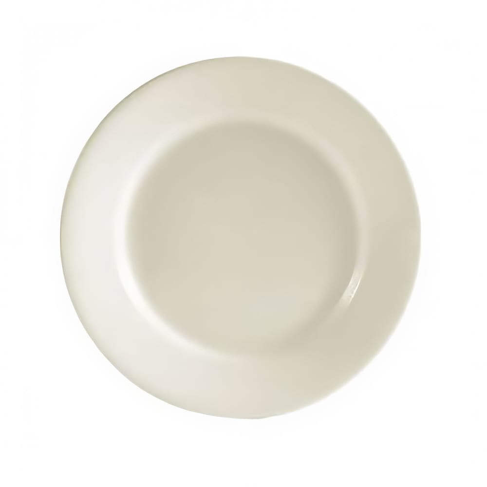 CAC REC-21 American White Rolled Edge Dinner Plate, REC, Round