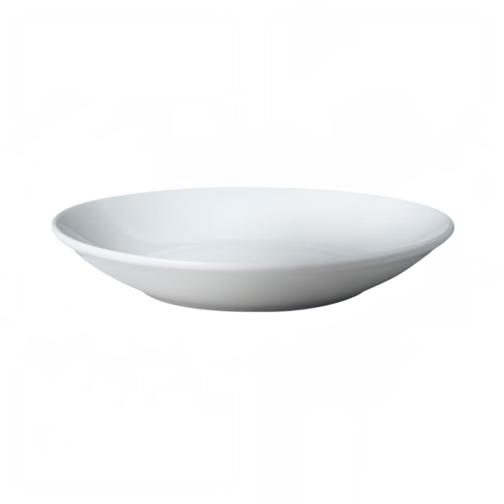 057-610V81N 22 oz Round Dynasty V-Type Deep Coupe Plate - Ceramic, White