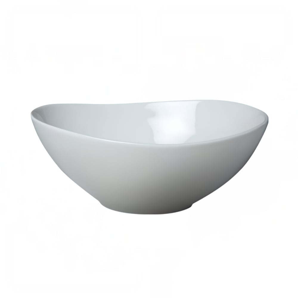 057-710G85 44 oz Egg Shaped Ovation Bowl - Ceramic, White
