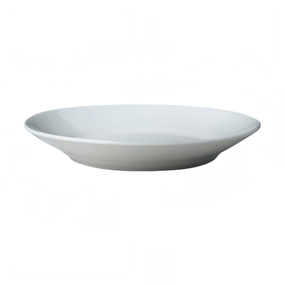 057-610V121 12" Round Dynasty Rim V-Type Plate - Ceramic, White