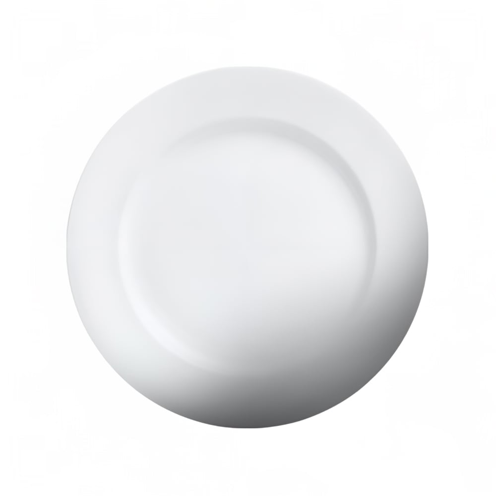 057-21081 8 1/4" Round Imperial Medium Rim Plate - Ceramic, White