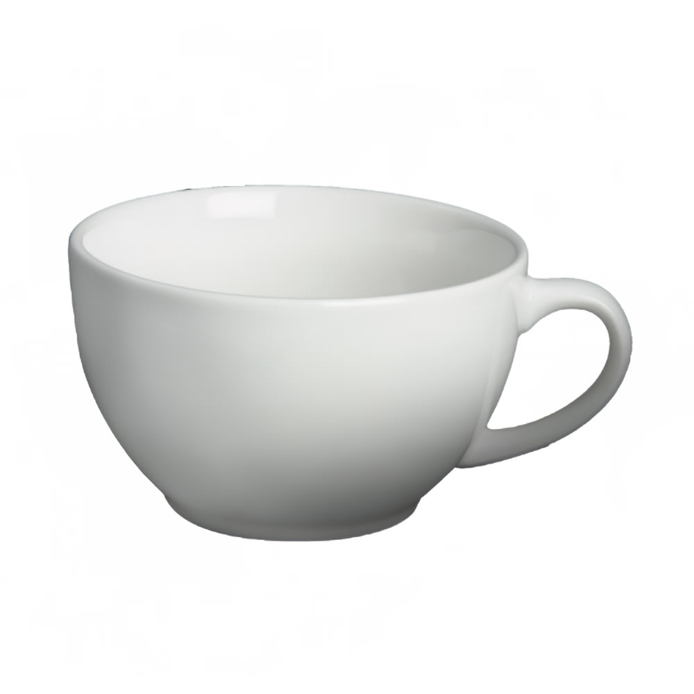 057-61077C 8 oz Dynasty Cappuccino Cup - Ceramic, White