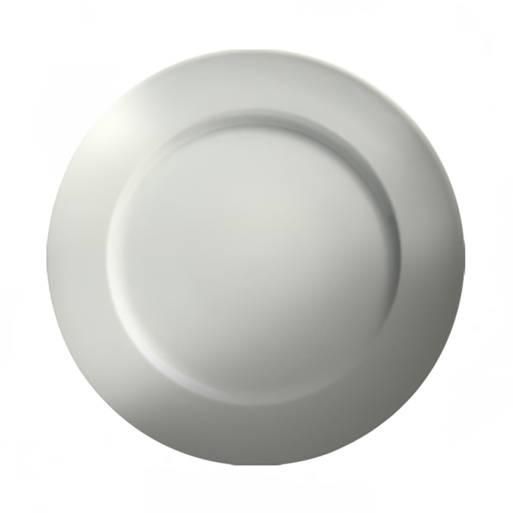 057-61091A 9" Round Dynasty Rim Plate - Ceramic, White