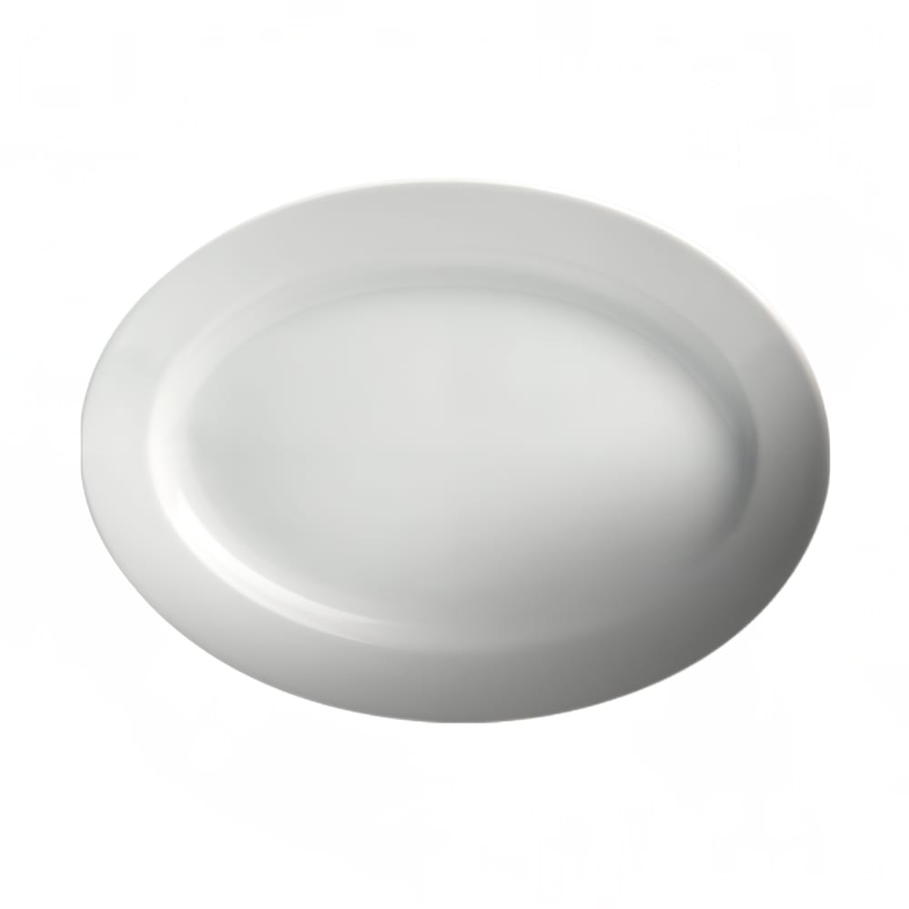 057-61093 9-1/4" x 6-3/4", Oval Dynasty Platter - Ceramic, White
